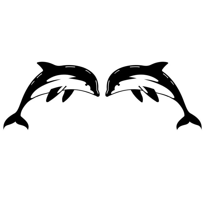 18*6 2 см 1 Пара Дельфин (левый и правый) морские животные виниловые наклейки для