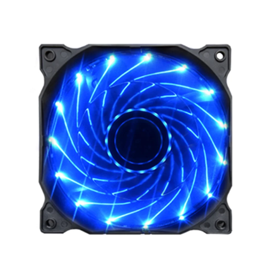 15/33LED 12 см 120 мм охлаждающий вентилятор тихий синий зеленый красный белый
