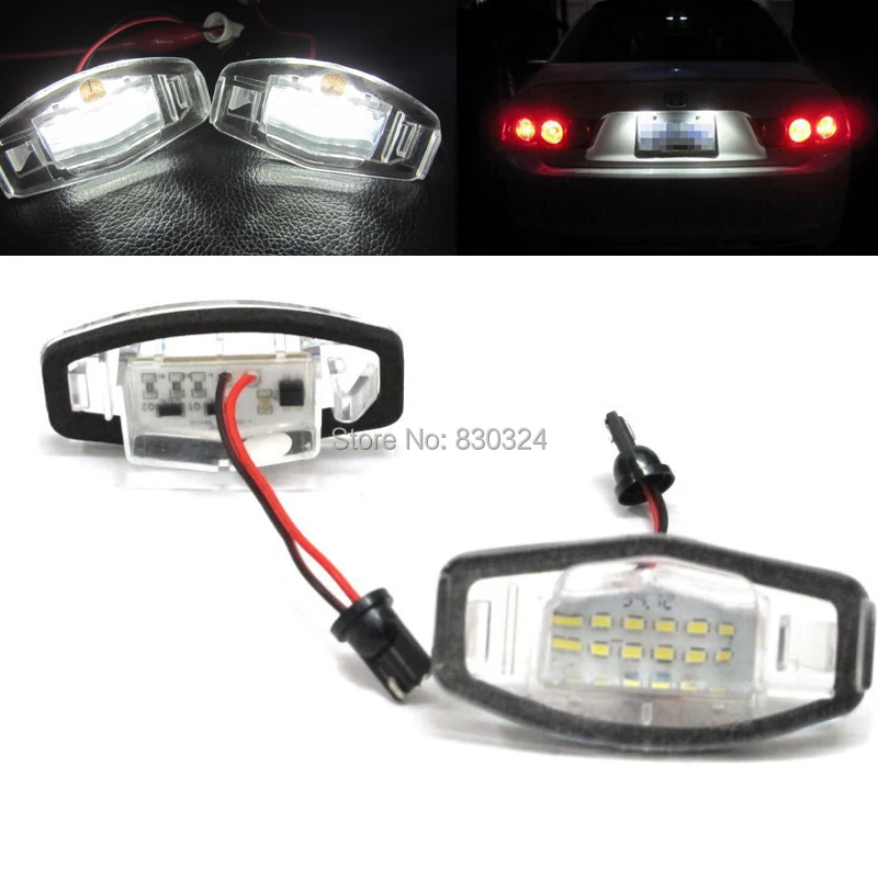 Светодиодная лампа для номерного знака Acura TL TSX MDX Honda Civic Accord Odyssey Pilot Xenon White|number plate