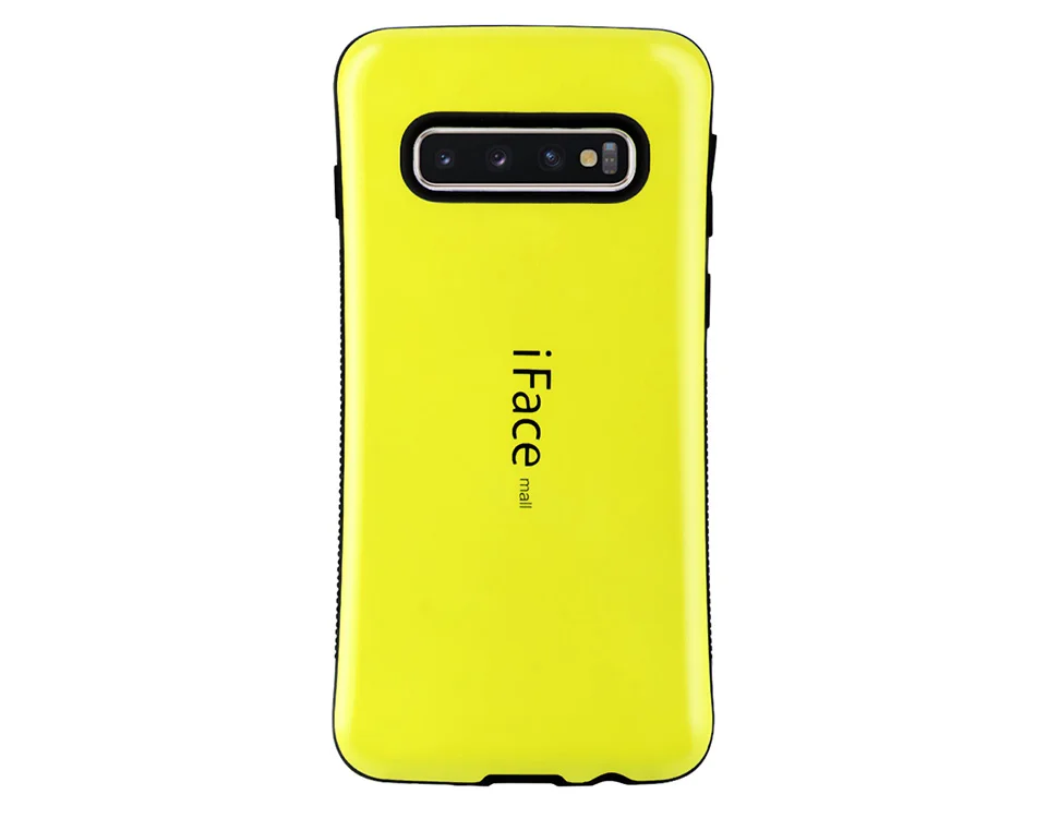 Цвет: желтый Противоударный чехол для samsung Galaxy S10 S9 S8 Plus S10e 5G чехол Iface Mall полная защита чехол для samsung Galaxy Note 9 8 чехол - Цвет: Цвет: желтый
