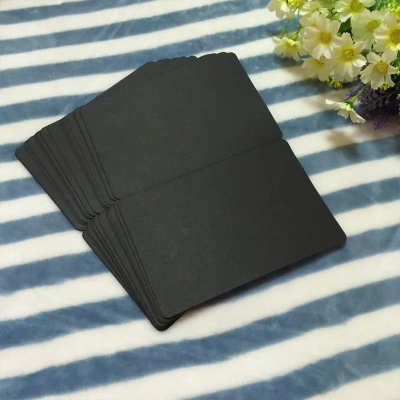 100 шт Складные DIY поздравительные открытки черный белый крафт карты|greeting cards|cards