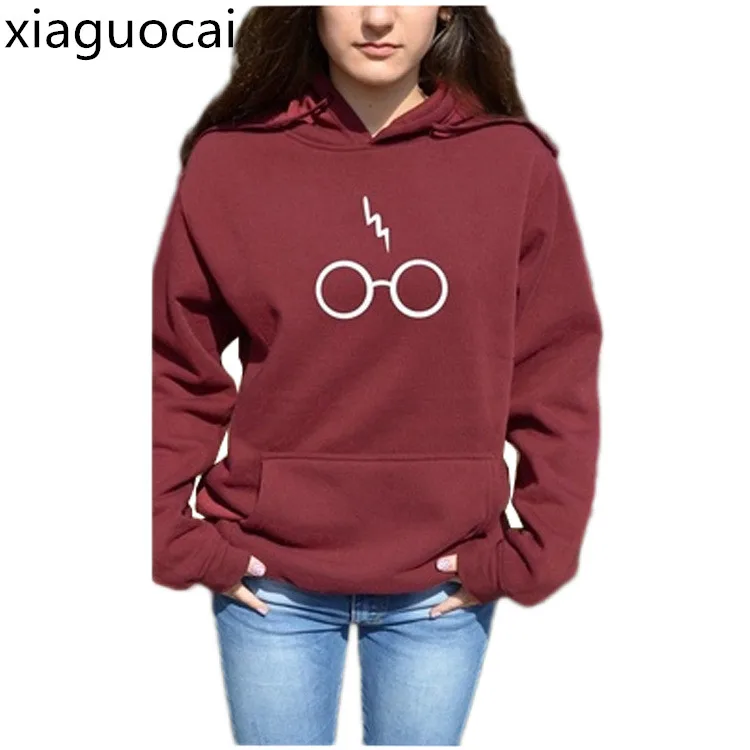 Мода Высокое качество цвет красного вина женские Толстовки и свитеры зимние