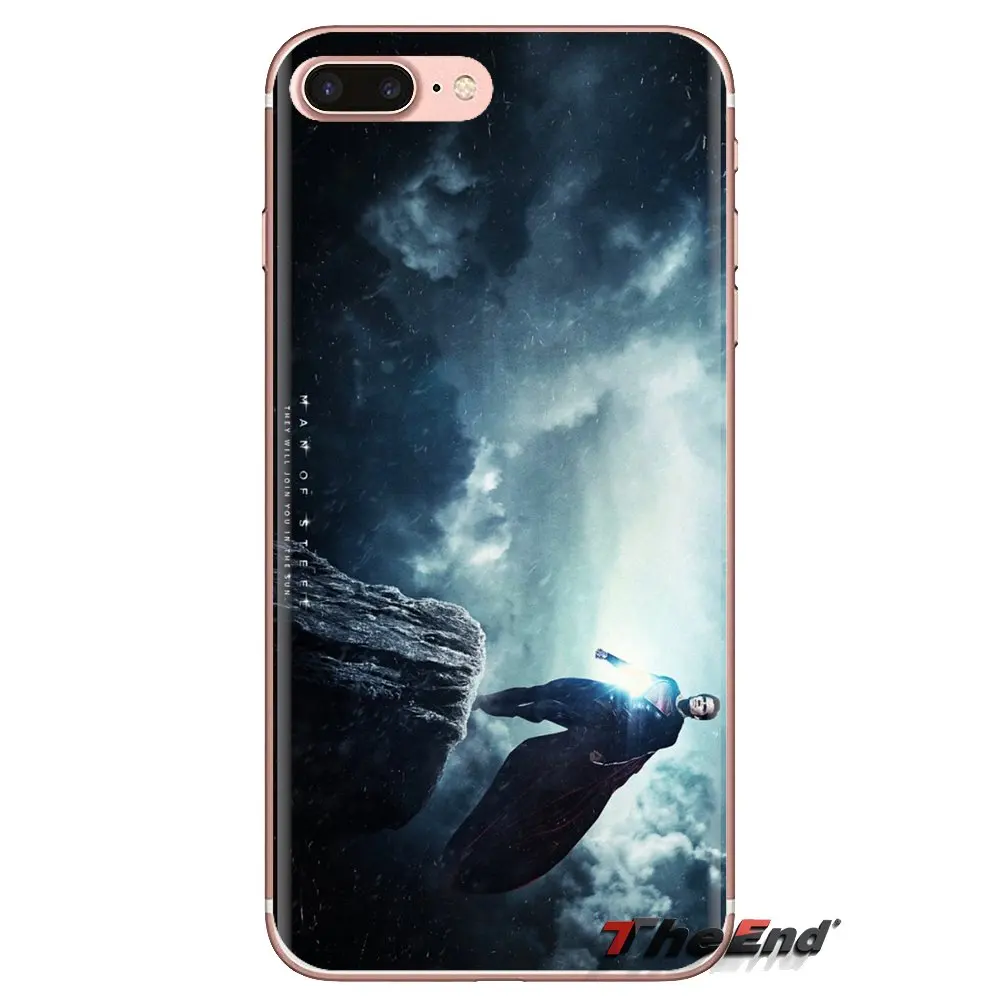 Супермен Человек из стали DC Comics логотип телефон корпус для LG Spirit Motorola Moto X4 E4 E5 G5 G5S