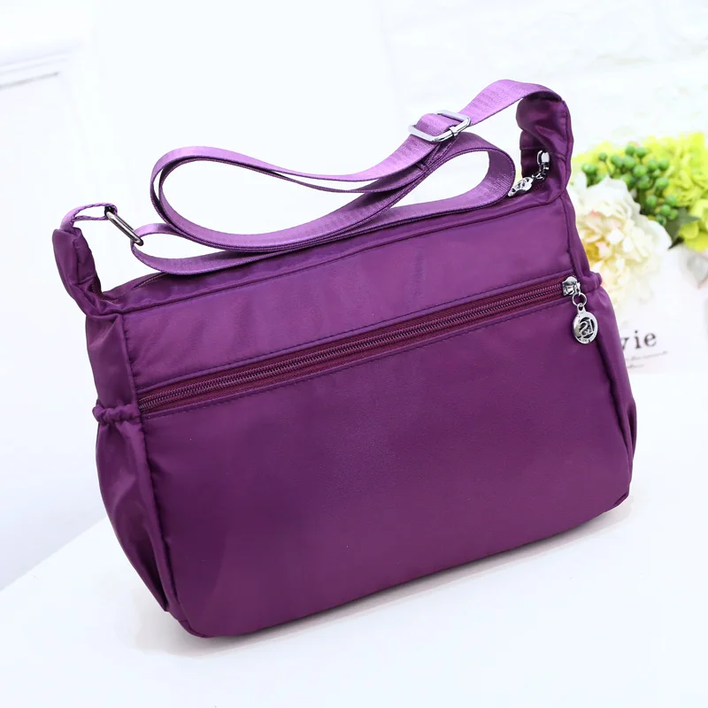 Сумка мессенджер нейлоновая Женская яркий водонепроницаемый саквояж на плечо