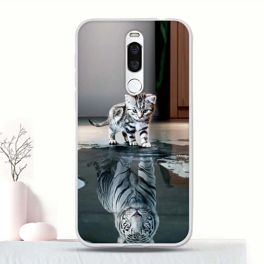 Силиконовый чехол с принтом для Meizu X8, задняя защитная крышка из ТПУ для Meizu X8, чехол-бампер для Meizu X 8, чехол-накладка