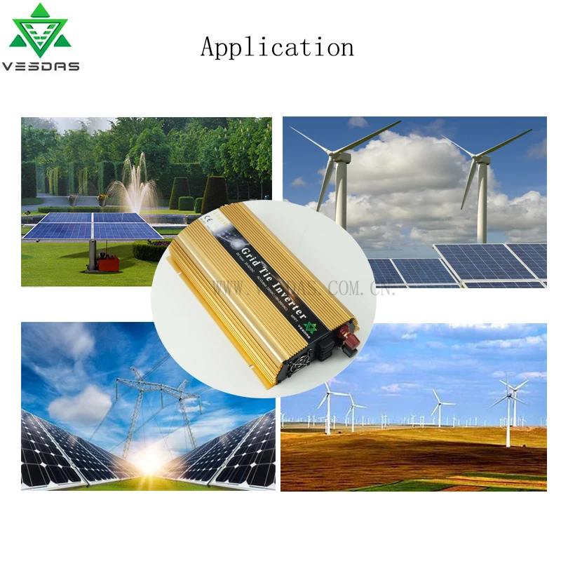 1300 Вт сетевой инвертор на солнечных батарейках широкого напряжения 10 8 30VDC to190 ~