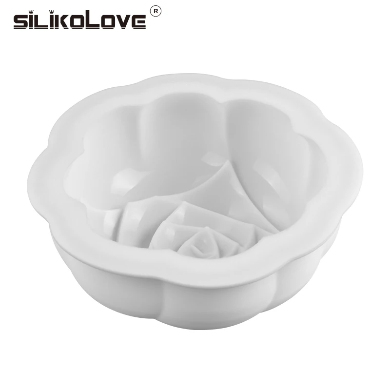 SILIKOLOVE Роза силиконовые формы для торта, силиконовые формы для выпечки инструменты для украшения торта печенья прессформы дизайн форма для выпечки формы для выпечки