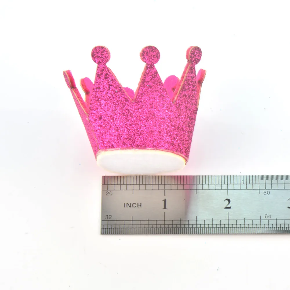 30pcs/lot Novelty Glitter Non-woven Fabric Crown DIY Hair Accessories For Baby Kids Girls Princess Hairpins Christmas 65B311 | Детская