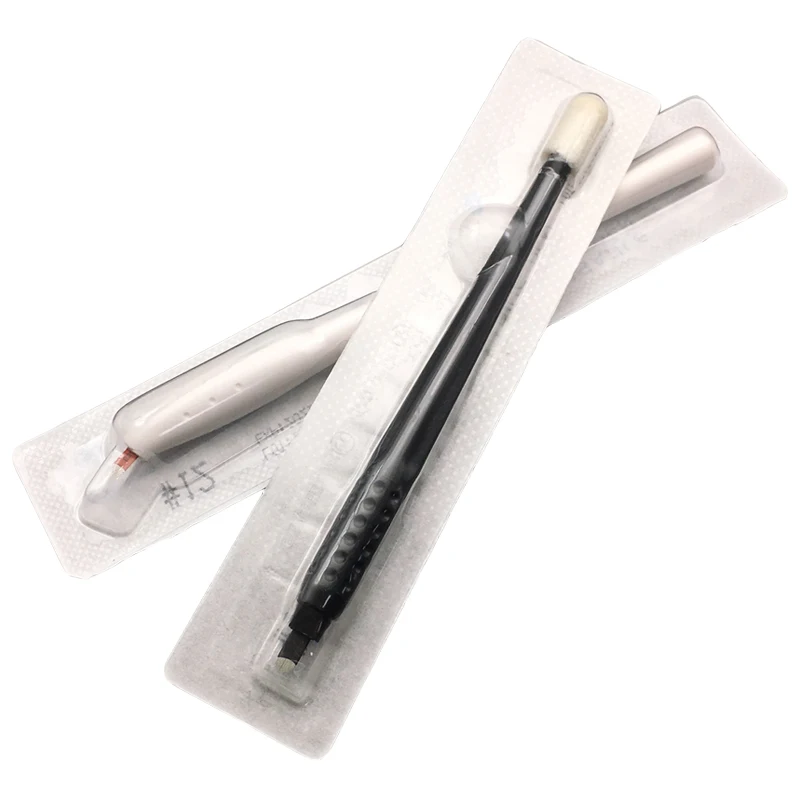 

TEBORI DESCARTAVEL 7/9/12/14/18U Pins Needles Embroidery Blades Permanent Makeup Microblading Pens Tattoo Manual Tools