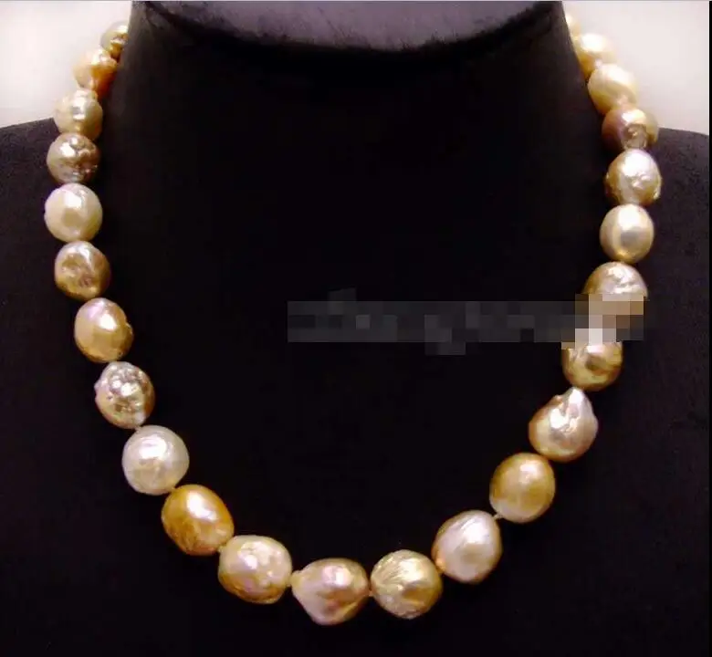 Ожерелье жемчуг Эдисон 17 дюймов комплект больших Круглых Разноцветных