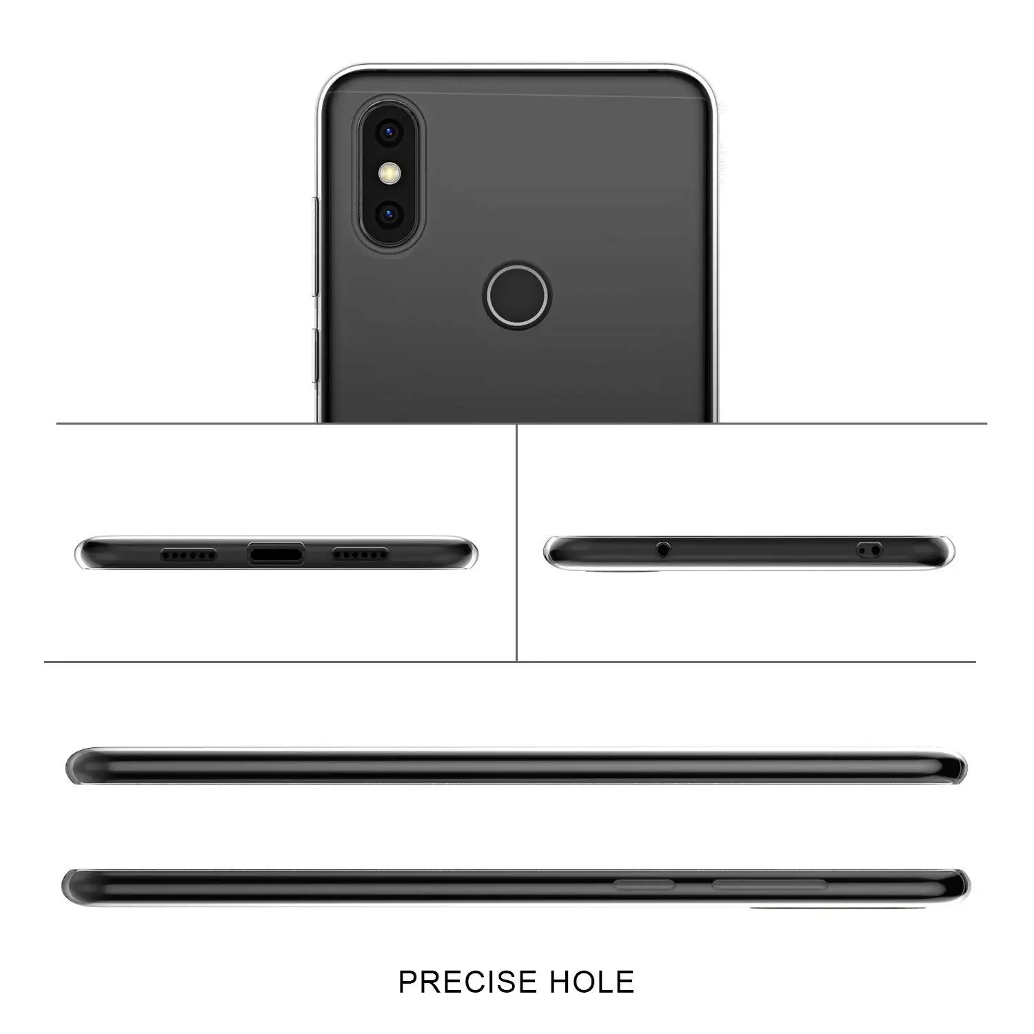 Чехол для Xiaomi mi A2 A2 Lite A1 mi A2 mi A1 TPU силиконовый прозрачный облегающий Бампер Мягкий чехол для Xiaomi mi 5X 6X mi 5X mi 6X задняя крышка