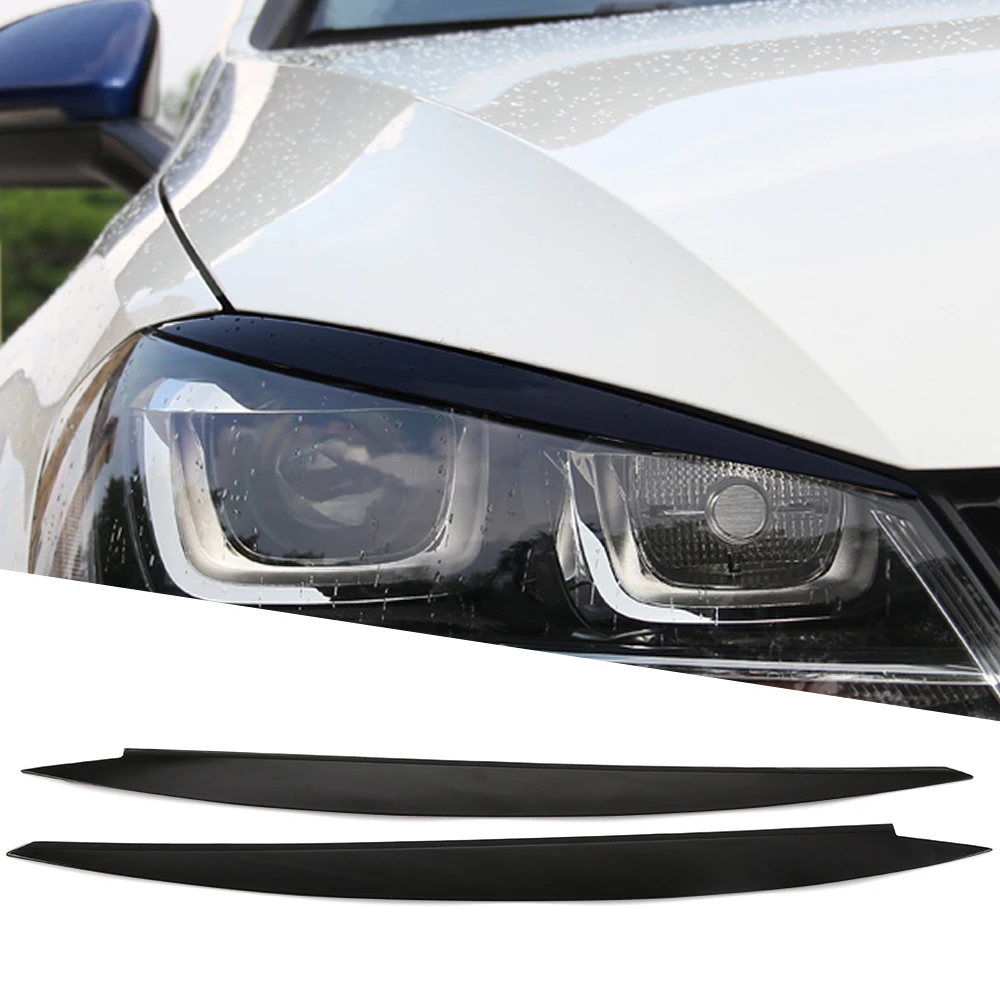 Накладки на передние фары для глаз наклейки Volkswagen VW Golf 7 MK7 GTI R Rline аксессуары