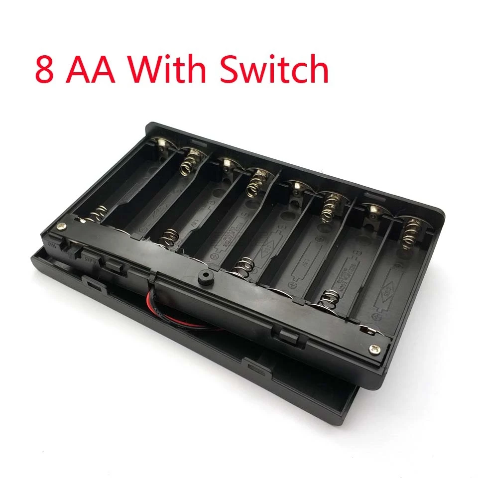 12V 8 АА батареи держатель для хранения Чехол Пластик 1 5 V Батарея чехол на