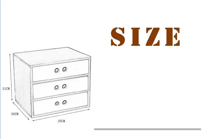 DIY деревянный ящик косметический Органайзер для макияжа чехол хранения вставка