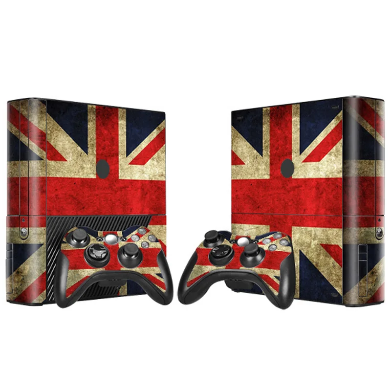 Наклейка с национальным флагом США и Великобритании наклейка на консоль Xbox 360 E