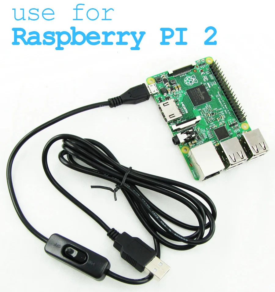 Raspberry Pi 3 кабель питания с кнопкой включения/выключения usb-кабель для зарядки Ras