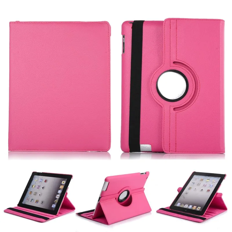 Rose Для ipad Air/6 вращающийся на 360 Градусов Кожаный противоударный защитный чехол для Apple ipad 9," 5th Gen - Цвет: Rose