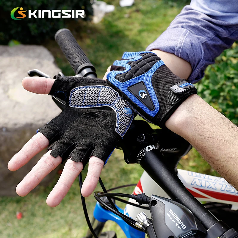 Мужские велосипедные перчатки горный велосипед колодки АМОРТИЗИРУЮЩИЕ