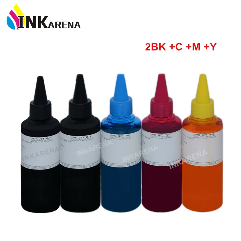 

INKARENA 500ml Universal Dye Refill Ink kit Replacement For HP for Epson Ink for Canon inkjet Cartridge Printer Ciss tank System