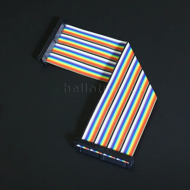 Оптовая продажа 100 шт./лот 20 см 40 контактов Raspberry Pi Модель A +/B +/Pi 2/Pi 3 плоский