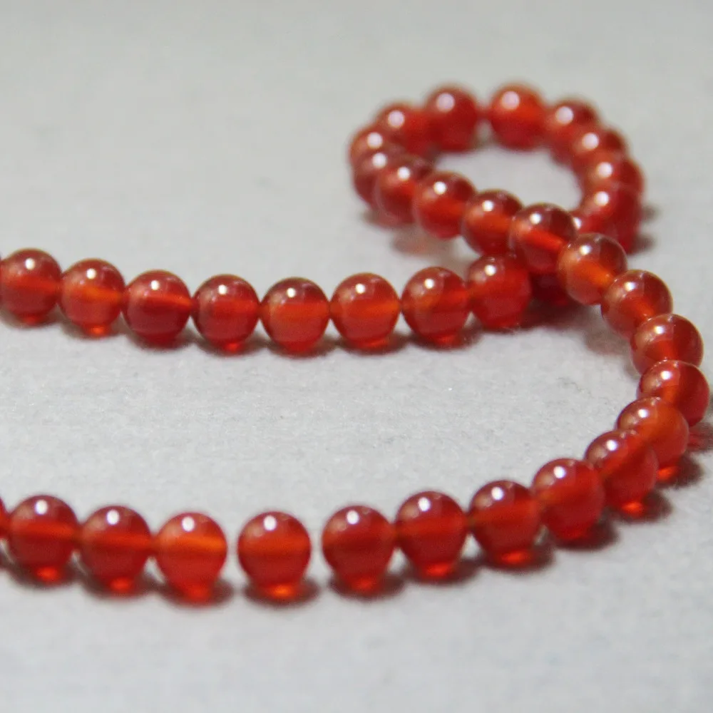 Trendy Accessory 8mm Fashion New Red Carnelian Beads Round Loose DIY Semi Finished Stones 15inch Jewelry Making Design Wholesale | Украшения