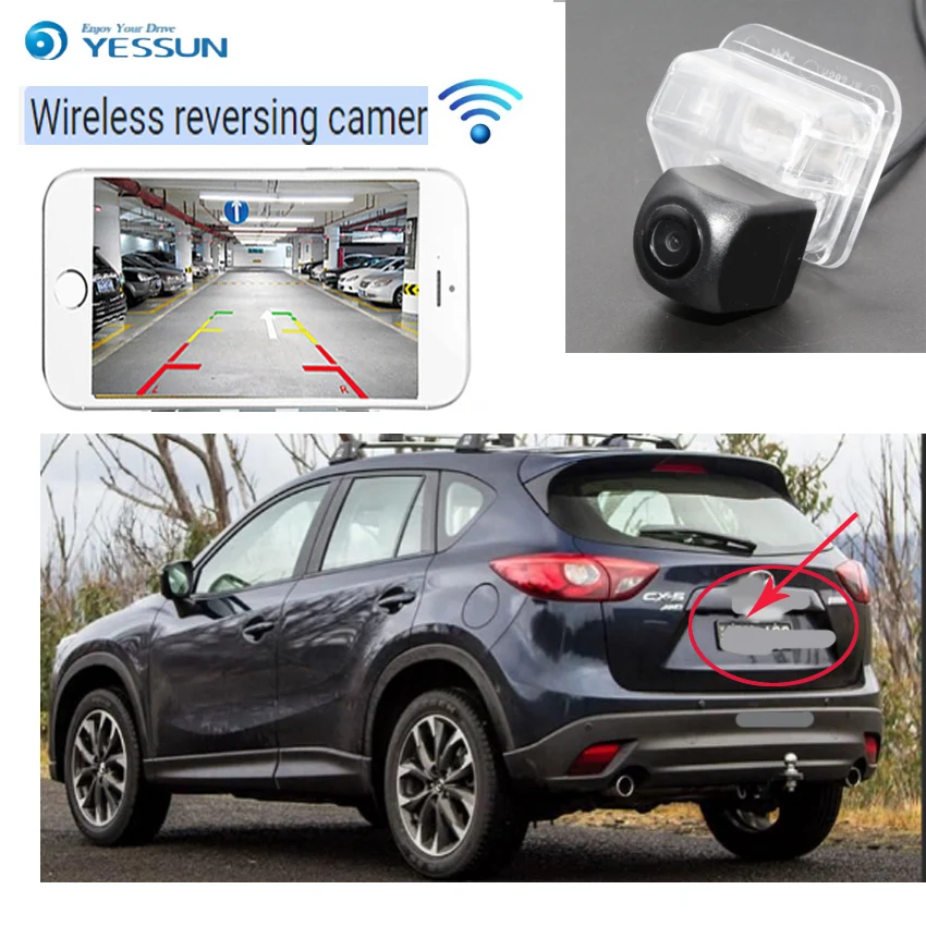 

YESSUN для Mazda 3 Mazda 2 Sport для Mazda2 2011 2012 2013 автомобильный НОВЫЙ CCD hd ночное видение запасная беспроводная камера заднего вида