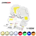 Светодиодный чип высокой мощности 1 Вт 3 Вт 5 Вт 10 Вт 20 Вт 30 Вт 50 Вт 100 Вт Теплый Холодный белый красный зеленый синий желтый SMD световой шарик 1 3 5 10 20 50 100 Вт