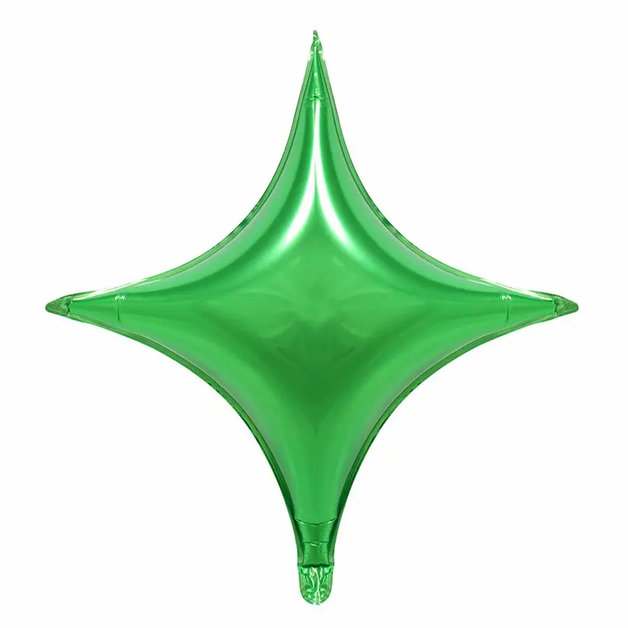 green 50 штук, 10 видов/26 дюймов цвета розового золота Четыре с принтом в виде пятиконечных Звездные воздушные фольгированные шары День рождения Свадебные украшения Baby Shower ко Дню Святого Валентина расходные материалы - Цвет: green