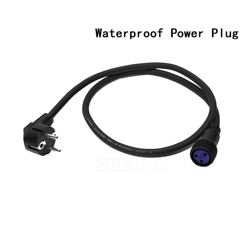 Prower Plug Водонепроницаемый кабель питания и DMX сигнальный кабель Разъем 1 м - Цвет: Prower Plug