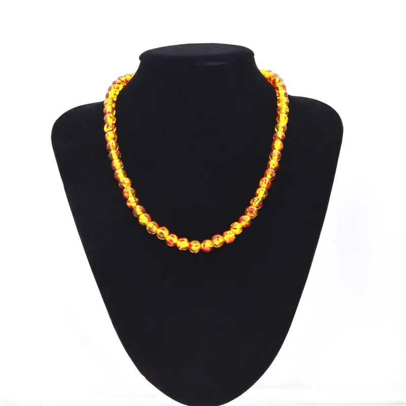 Ambers Choker Necklace Reiki Rainbow 7 Chakra Stone Beaded Necklaces Amulet Yoga Jewelry collana donna