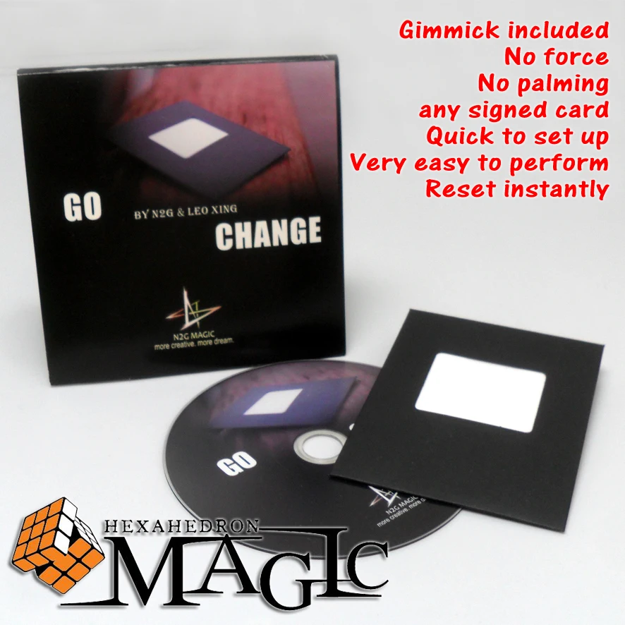 Go Change by N2G & Leo Xing / close up street professional card magic фокусы продукты/Бесплатная доставка/карта