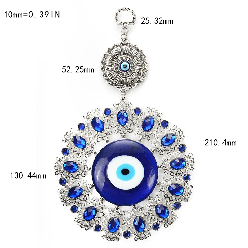 Брелок для автомобильных ключей Lucky Eye настенный стеклянный брелок в этническом