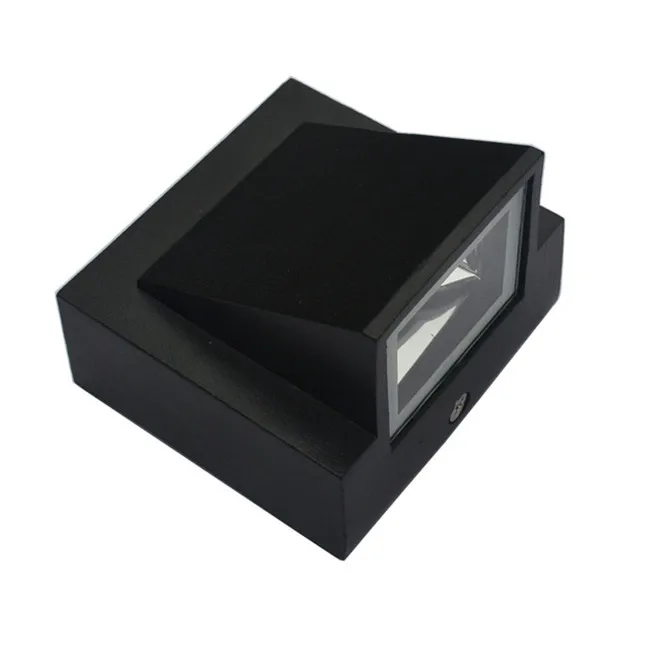 3W Black Single Head 3 Вт 6 Вт современный простой креативный уличный водонепроницаемый настенный светильник светодиодный светильник для наружного двора лампа для ворот лампа для террасы, балкона, садовая лампа - Цвет абажура: 3W Black Single Head