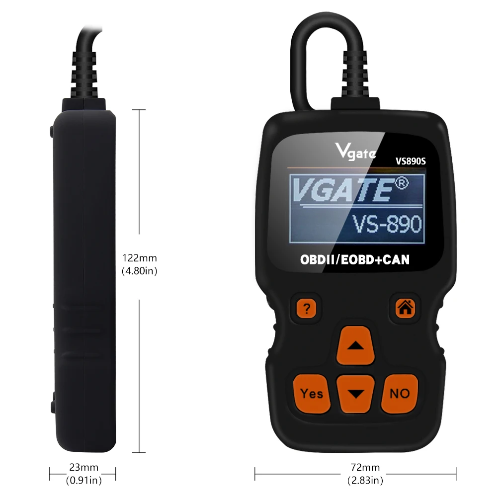 Vgate VS890 VS890S сканирования автомобильной инструменту диагностики OBD2 сканер против