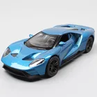 Мини-автомобиль 1:36 Ford GT 2017, для спортивных гонок, купе, с металлическим литьем под давлением, миниатюрные автомобильные модели, детские игрушки