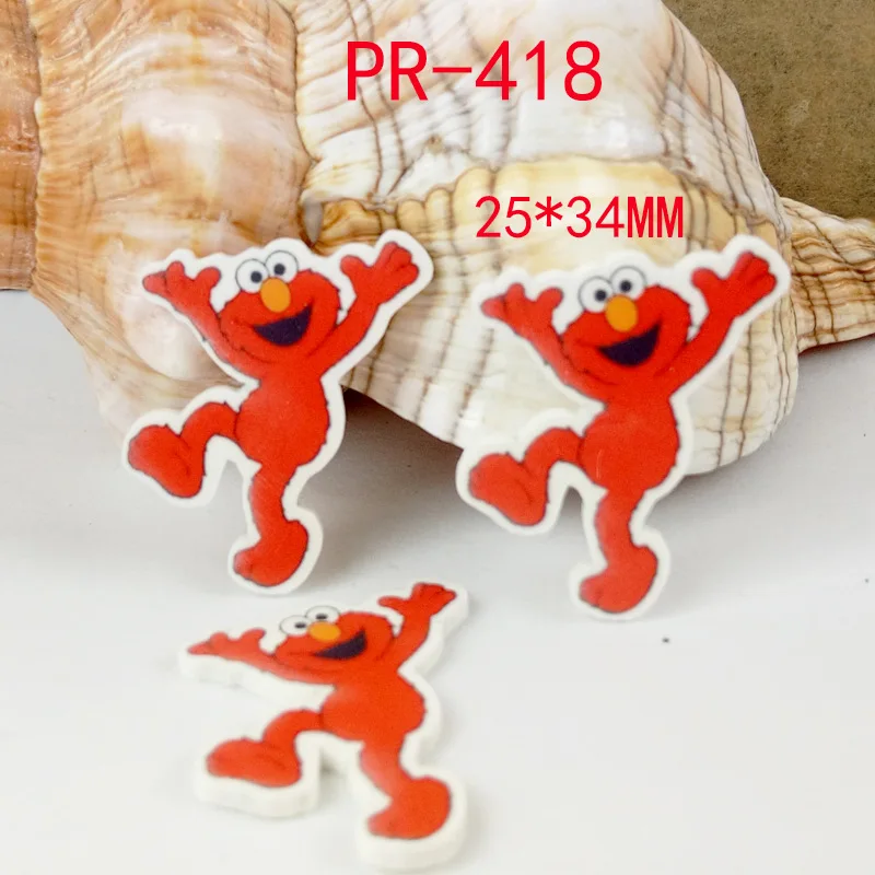 Мультфильм патч Улица Сезам фигурка ремесла плоское заднее украшение из смолы