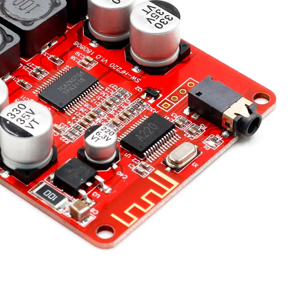 Bluetooth 5 0 приемник TPA3118 стерео плата цифрового усилителя 30 Вт для 4-8ом динамика 8 ~ 26