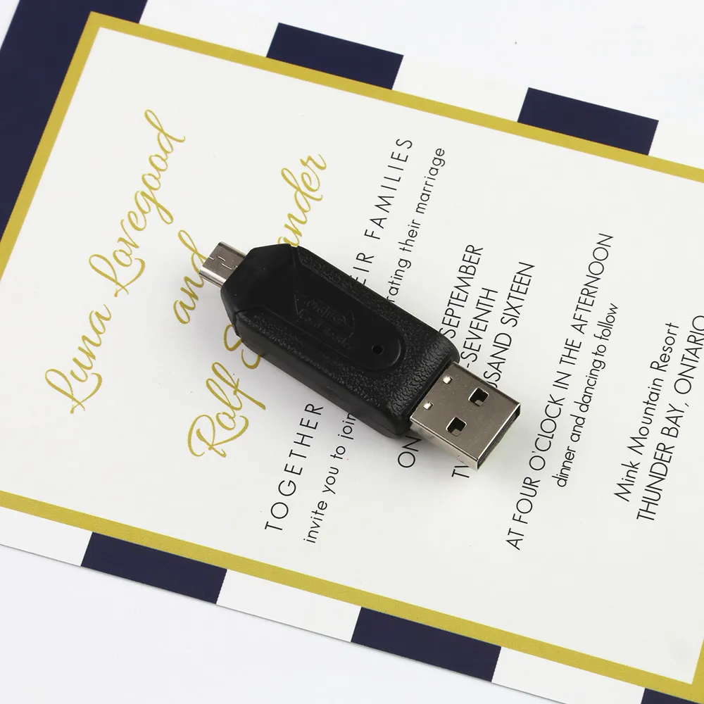 CatXaa 2 в 1 многофункциональная SD устройство для считывания с tf карт Micro USB Кабель