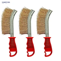 1pc durable stainless steel wire brushes with handle rust cleaning brush cleaning polishing tools