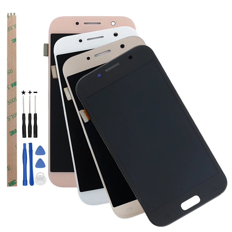 Alesser для Samsung Galaxy A5 A520 A520F ЖК-дисплей и сенсорный экран с отдельной рамкой Amoled экран Замена+ Инструменты