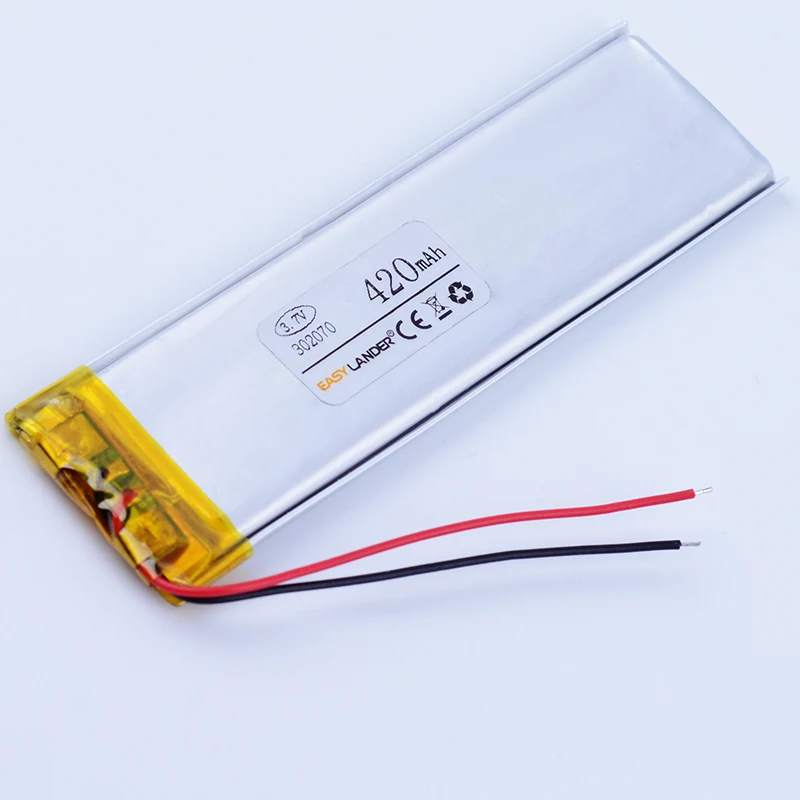 302070 3 7 V 420mAh литий-полимерный литий-ионный аккумулятор для mp3 mp4 mp5 gps Bluetooth динамик