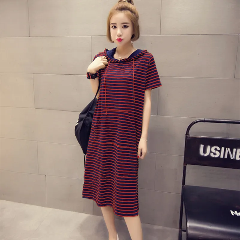 Платье vestidos 2019 летнее женское ropa mujer robe femme плюс размер платье полосатый