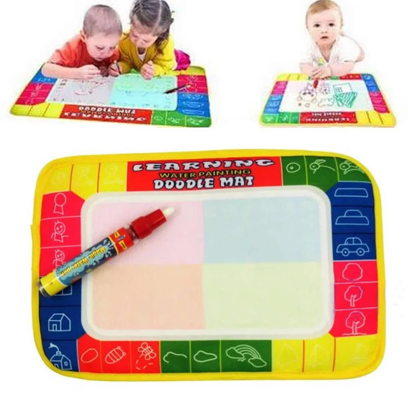 

29X19cm Children Water Drawing Painting Writing Mat Board & Magic Pen Doodle Toy Christmas Gift free shipping