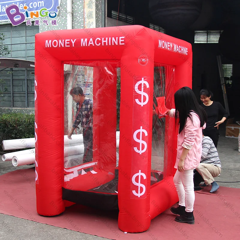 Factory direct sale 1.7X1.5X2.2 M inflatable cash grab machine cubic money booth catch game toy | Игрушки и хобби