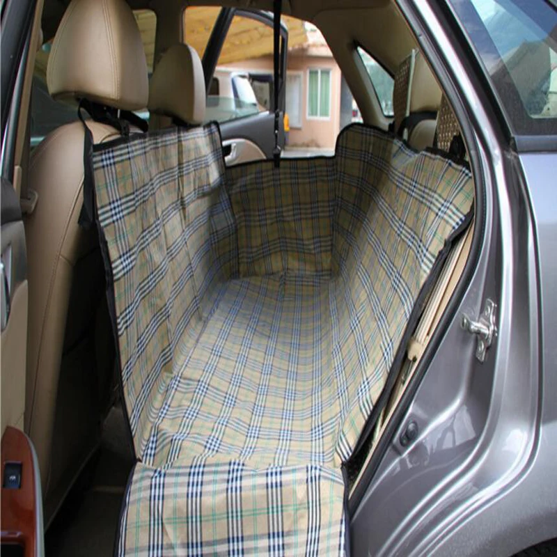 melhor Listras Verticais Clássicas Do Cão De Estimação Almofada De Assento Do Carro Almofada Do Assento Traseiro Do Animal De Estimação Esteira Cobertor Hammock Seguro Cão Assento De Carro De Volta Protetor