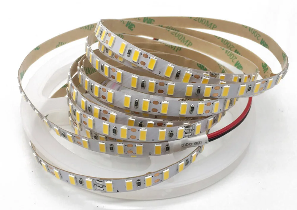 120 светодиодов/м 5 м Светодиодная лента SMD 5730 гибкая светодиодная светильник 5630