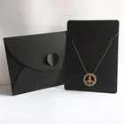 Набор ювелирных изделий, упаковка в форме конверта шт., в коробку для ожерелья и серег