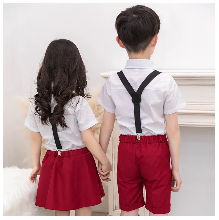 Комплект с юбкой и рубашкой на свадьбу для мальчиков девочек лето 2019 бесплатная