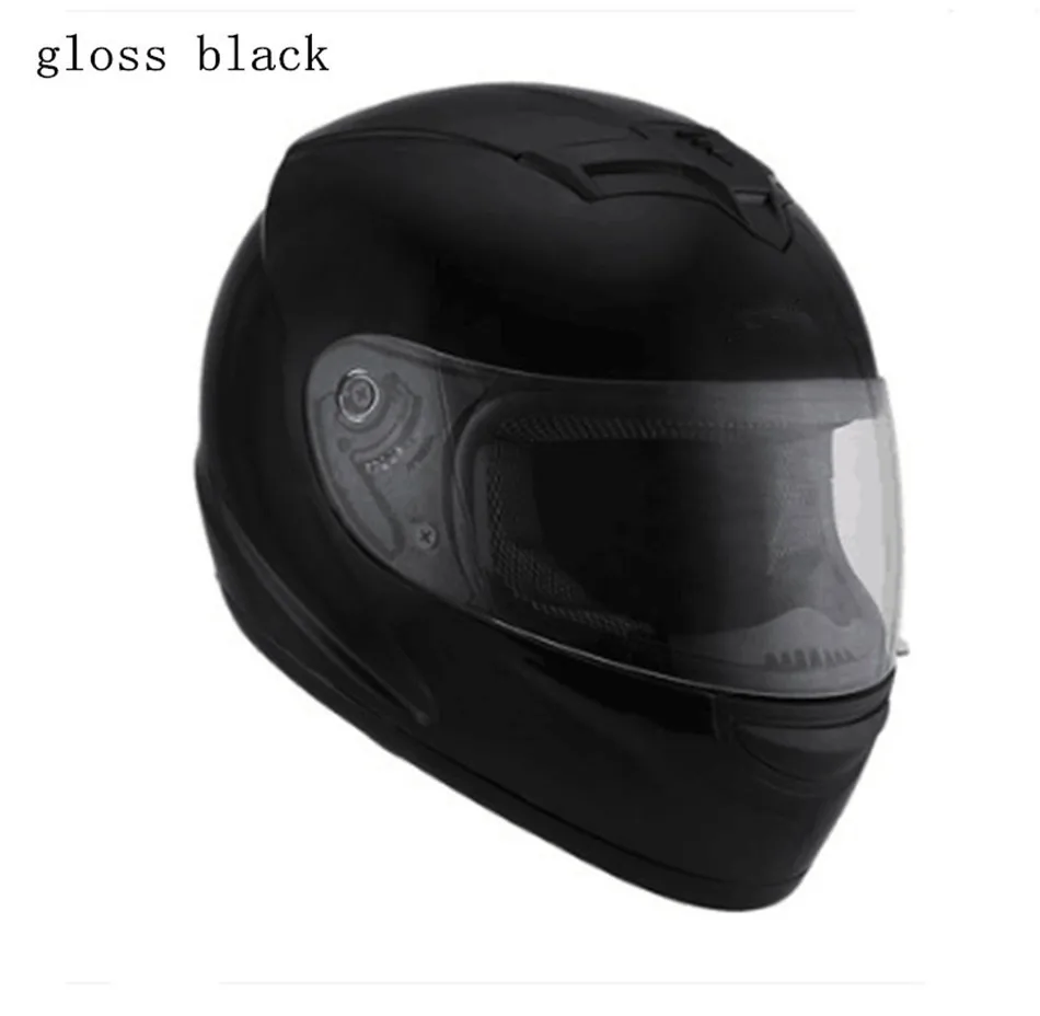 gloss black Серебристые линзы бренд moto rcycle шлем Jorge Lorenzo анфас шлем мото гоночный шлем moto casco moto ciclistas capacete DOT - Цвет: gloss black