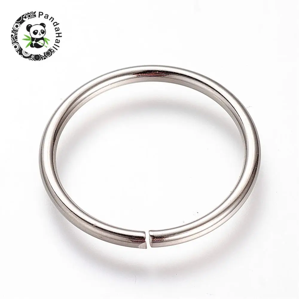 

304 Stainless Steel Linking Rings, Stainless Steel Color, 25x2mm